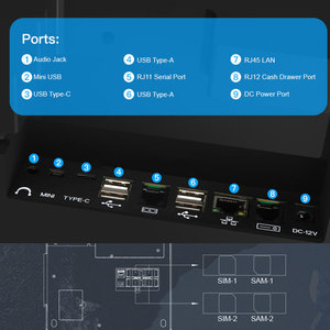 ZCS Z100 High Performance Octa Core CPU 10.1 Inch POS <strong>System</strong> With Built-in Printer Cashier Machine Pos <strong>Computer</strong> - Product Image 6