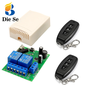 433兆赫通用无线遥控开关DC 6v 12V 24V 30v车库门电机控制器，带两个发射器 - Product Image 1