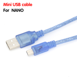 Cavo USB 30cm per ArduiNoUNOR3 Nano V3.0 Mega 2560 R3 USB2.0 a Mini USB per Ardui blu doppia schermatura cavo wirelinter - Product Image 6