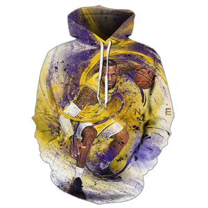 Mùa Thu Giản Dị Thời Trang 23 Bóng Rổ Mặc Chia Hoodie Jersey James Jersey Dệt Kim 3D Mỹ Kích Thước Áo Len Trùm Đầu Giới Tính Trung Tính - Product Image 2