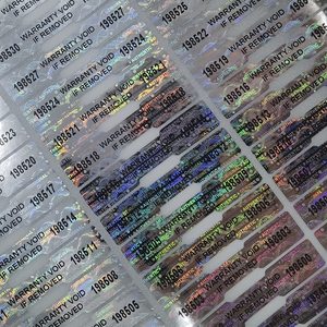 גבוהה אבטחה לחבל מאליו אחריות <span class=keywords><strong>Void</strong></span> ייחודי סדרתית סידורי מספור לחבל הוכחת מדבקות הולוגרמה מבוטלת תווית מדבקה - Product Image 2
