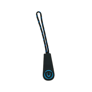 Saco de corda colorido com zíper deslizante 3D para silicone, extrator de zíper em PVC, deslizante de borracha com zíper