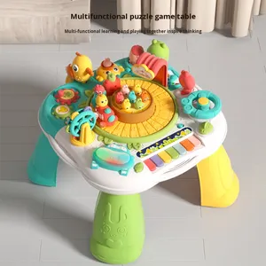 <strong>Multi</strong>-<strong>Functional</strong> <strong>Game</strong> <strong>Table</strong> for 1-<strong>3</strong> Years Old Early Education Learning Toy for Babies Kidsren's Fun Educational Plastic Birthday - Product Image 1
