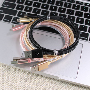 All'ingrosso 1Ft cavo USB di ricarica veloce intrecciato in Nylon tipo-C per Pro Max 60W potenza 3A uso corrente con Power Bank - Product Image 3