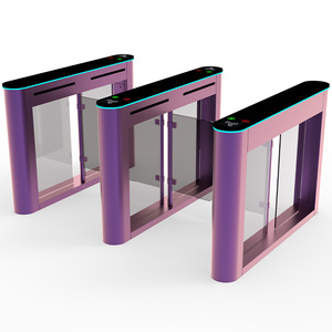 Torniquete de barrera oscilante de puerta de velocidad de gimnasio de lujo con lector de código QR y sistema de seguridad de reconocimiento facial - Product Image 5