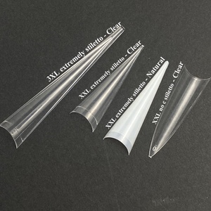 Xxl uzun keskin Stiletto tırnak ucu düz ipuçları ekstra Xl Stiletto ipuçları Abs yüksek kaliteli akrilik tırnaklar - Product Image 4