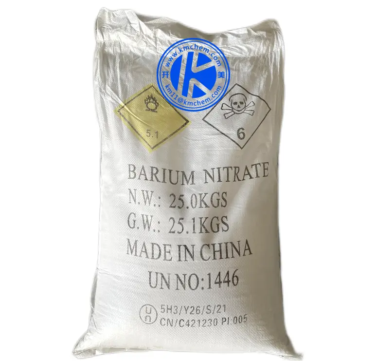 Nitrato de bario de alta pureza/Nitrato de bario de grado electrónico/Nitrato de bario para semiconductores