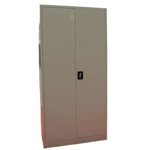 Armoire à vêtements de style industriel à deux balançoires en acier et fer Design simple pour l'école, la salle de sport, l'hôpital et l'atelier - Product Image 5
