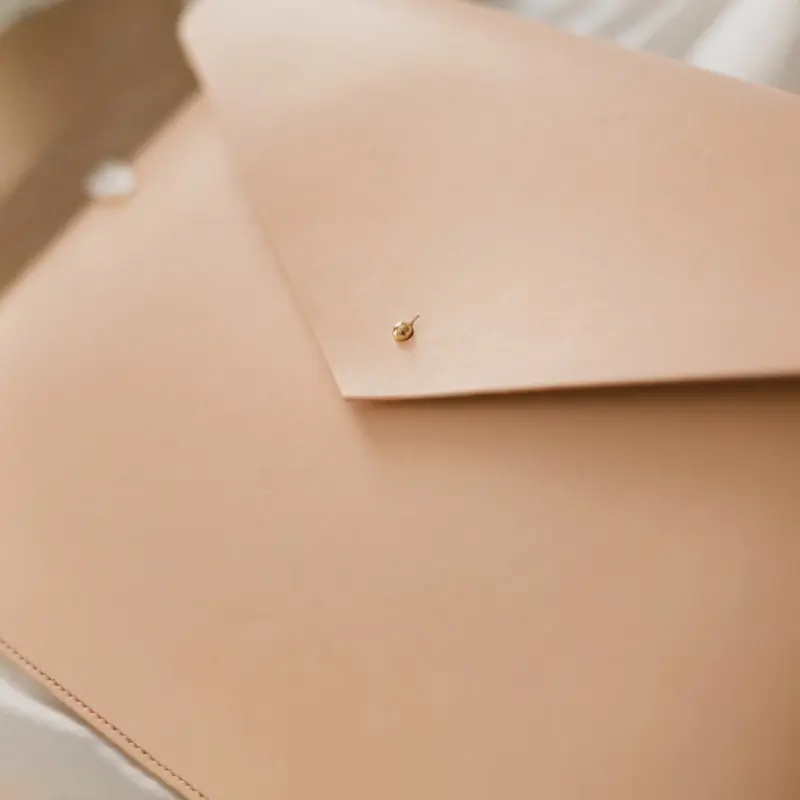 Lederen Tech Envelop Clutch, 13 "Mac Book Pro Case Laptop Sleeve Leather Laptop Case