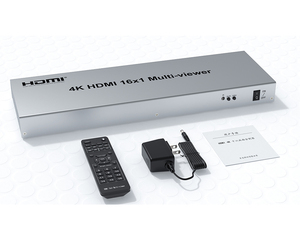 4K HD HDTV 16x1 Quad Screenマルチビューアースイッチャー16 in 1 Outシームレスなスイッチマルチビューアー - Product Image 1
