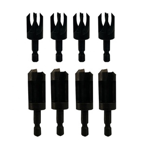 8 Stück Holz stopfens ch neider Bohrer Set Gerade und konische Kegels chneid werkzeug Bohrer für Holz bohrungen - Product Image 1