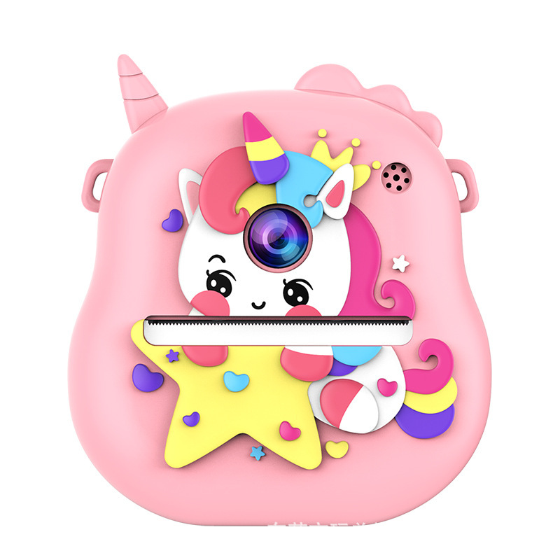Pink Poly Instant Camera (without memory card)