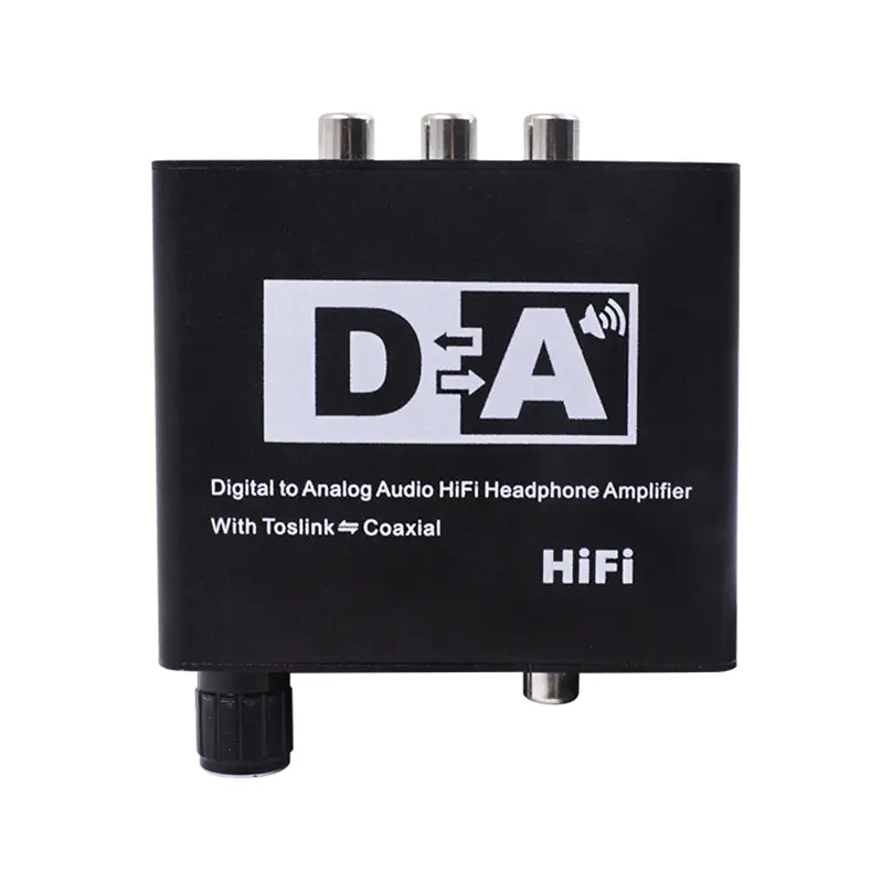 Digital to Analog Audio Amplifier Converter HiFi Headphone Amplifier Adapter Optical Coaxial Toslink Mutual Convert adjusted