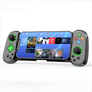 D7新しい6軸LEDポータブルABSワイヤレスゲームパッド対応Apple Android Win7機能ジョイスティックゲームコントローラー