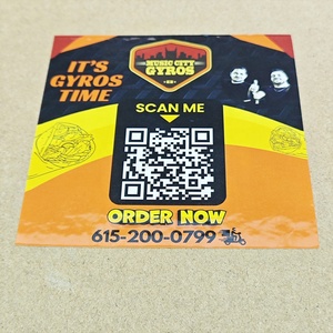 カスタマイズされたキッチンビジネスオーダー今ピザ配送ボックス用食品ラベル無料デザイン防水パーソナライズQRコードロゴステッカー - Product Image 2