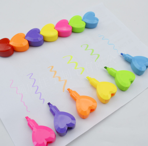 Cổ Hình Trái Tim Đa Màu Sắc Khuyến Mại <span class=keywords><strong>Highlighter</strong></span> Màu Nước <span class=keywords><strong>Highlighter</strong></span> Stylus Bút Cho Các Trường Học <span class=keywords><strong>5</strong></span>-Trong-<span class=keywords><strong>1</strong></span> Sáp <span class=keywords><strong>Highlighter</strong></span> - Product Image 2