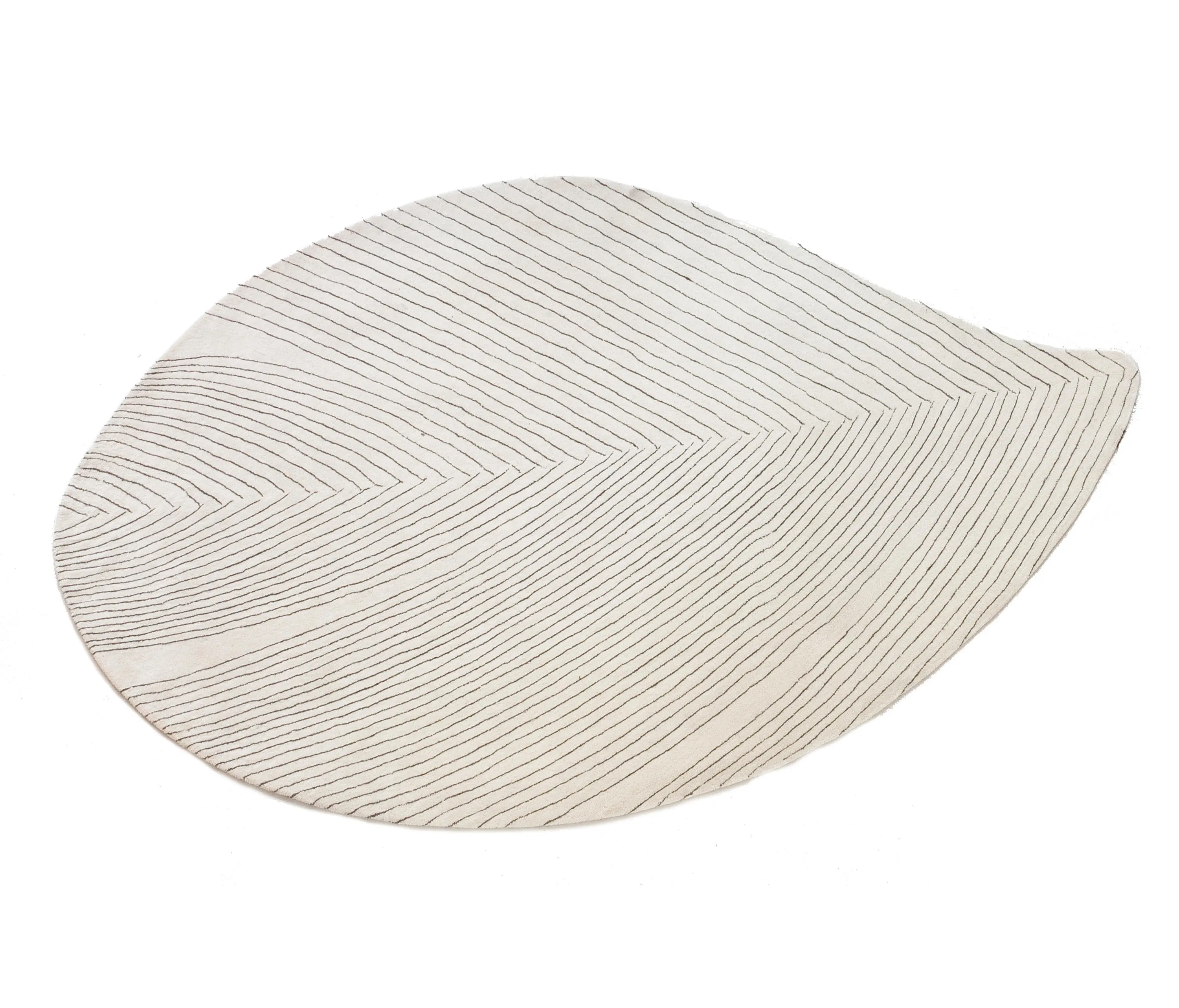 La forma de la hoja tallada a mano alfombras y alfombras