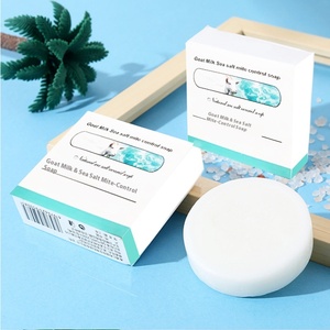 Sữa dê nguyên chất muối biển protein tơ đu đủ mặt cơ thể rửa xà phòng giữ ẩm làm bằng tay trong suốt giảm điểm (có thể tùy chỉnh) - Product Image 1