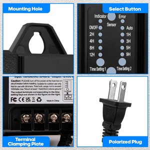 Trasformatore a bassa tensione per paesaggi all'aperto con controller di alimentazione del sensore fotocellula 12V DC per faretto per ponte paesaggistico - Product Image 3