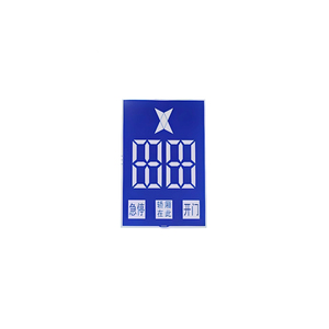 Modulo Display LCD personalizzato a bassa potenza HTN STN schermo LCD sfondo blu codice segmento di testo bianco Display LCD - Product Image 2