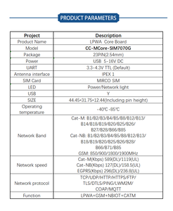 SIMCOM SIM7070E SIM7070G LPWA NBIOT CAT-M GSM scheda funzione GPRS scheda di sviluppo Core - Product Image 5