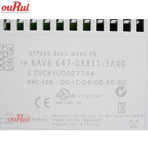 100% Originale 6AV6647-0AB11-3AX0 HMI KTP600 Basic mono PN Schermo STN da 6 pollici Pannello aerodinamico 6AV6 647-0AB11-3AX0 - Product Image 3