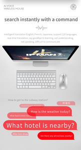 Intelligent Voice AI Mouse 2023 New Wireless Voice Typing Translation Online Input Mice for <strong>Apple</strong> Mac <strong>IOS</strong> / Windows 10 <strong>9</strong> 8 - Product Image 6