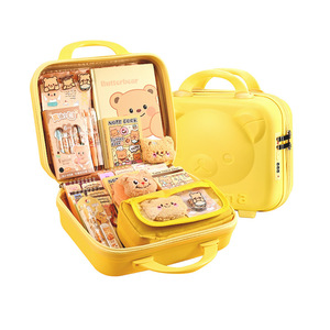 Çoklu Seçenekler Tam Öğrenme Seti Sarı Temalı Sevimli Karikatür Desenli Kırtasiye Hediye Seti Öğrenciler İçin - Product Image 1