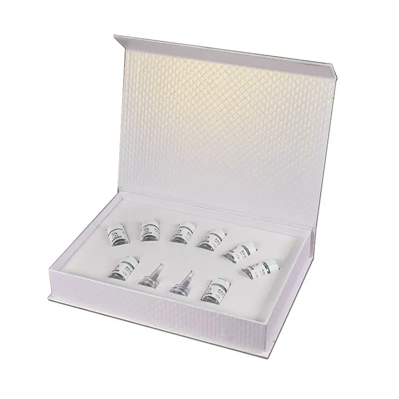 De moda de lujo gran regalo de apertura de la puerta de la caja de embalaje para el cuidado de la piel el Kit de suero de caja de cartón