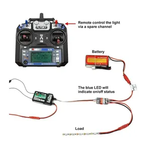 2-20A Interruptor electrónico de control remoto de alta corriente 3-30V Modelo aéreo Protección de plantas RC Drone Bomba de agua Control de señal PWM - Product Image 3