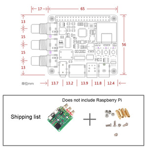 Ahududu Pi DAC ses şifre çözücü kurulu HIFI genişletme modülü destekler koaksiyel Fiber I2S için ahududu Pi 3B 3B + 4B