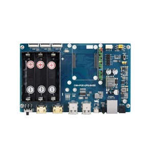 PoE UPS Base Board/Mini-Computer Entwickelt für Raspberry Pi Compute Modul 4, Gigabit Ethernet, Dual HD, Quad USB 2.0 - Product Image 2