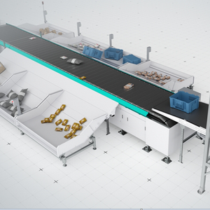 Máquina de clasificación de banda estrecha lineal de alta velocidad, equipo de clasificación de paquetes de logística profesional personalizable, fábrica de caucho - Product Image 6