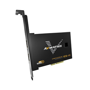 AVMATRIX-Tarjeta de captura de vídeo para juegos de PC y cámara, 4K, HDMI, PCIE, ordenador, plataforma de transmisión en directo
