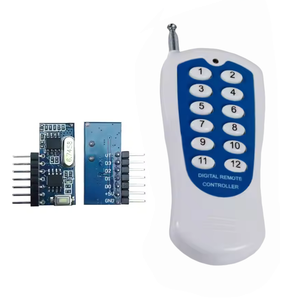 Codice di apprendimento telecomando per la vendita calda 433MHZ 1527 codice di apprendimento ad alta potenza 12 pulsanti telecomando Wireless RF