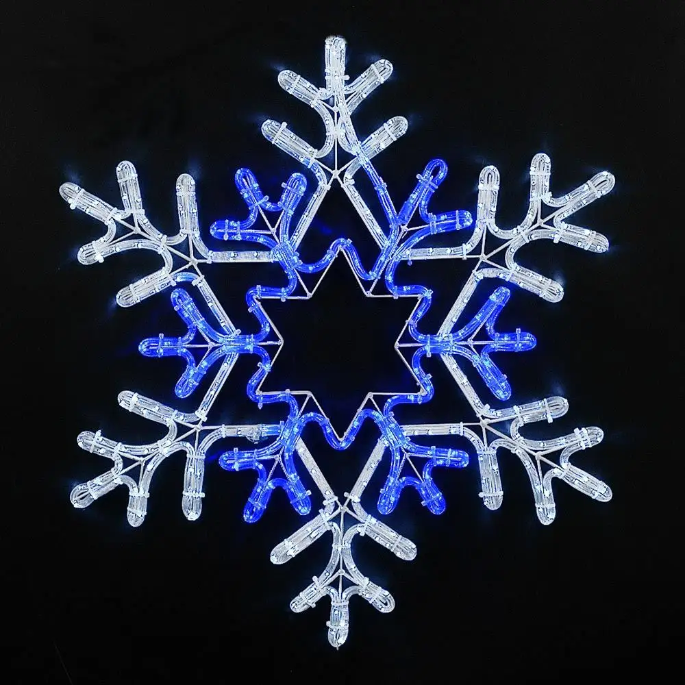 Festival Street Decoration LED Snowflake Lights Outdoor Holiday lamp pole Christmas Motif Light