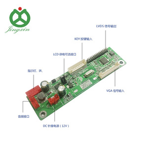 Placa base de monitor LCD de 1080p con entrada de señal VGA y módulos LCD de salida LVDS, 1 unidad