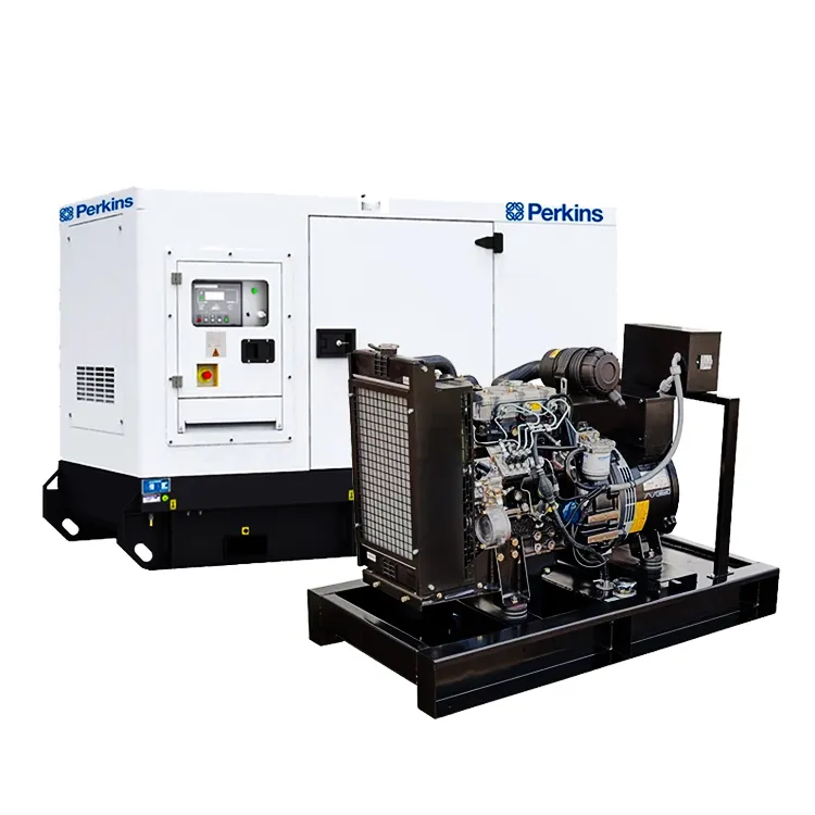 Generadores 64kw 80kva con motor UK-Perkins 1104A-44TG2 80 kVA 64 kW generador diesel silencioso en stock