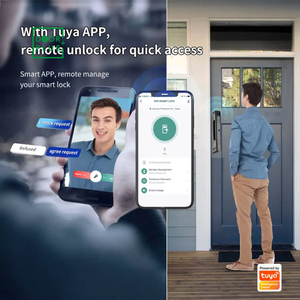 Soorplus Tuya APP telecomando interfono vocale 3D riconoscimento del volto Smart Lock con Password di impronte digitali della fotocamera Smart Lock - Product Image 3