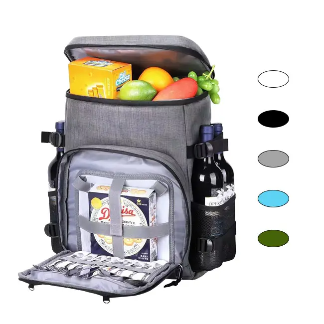 Excellent Wholesale Quality In Factories Portable Heavy Duty Large Thermal Insulation Picnic Zipper Cooler Bag