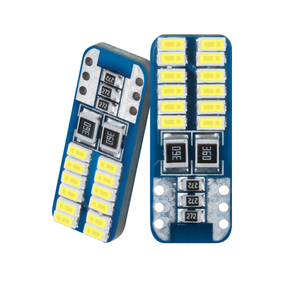 Kaidengzhe หลอดไฟ LED 24 3014smd T10 W5W สำหรับรถยนต์, หลอดไฟพลังงานสูงจาก CANbus แสงไฟเหนือศีรษะ - Product Image 1