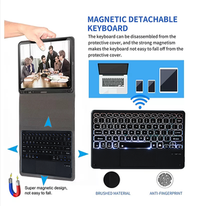 Teclado retroiluminado surface pro 8, tableta ultrafina, teclado inalámbrico con función de versión táctil, nuevo estilo - Product Image 6