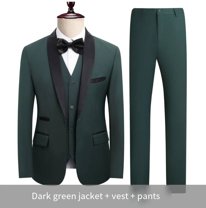 Top verde oscuro + chaleco + pantalón