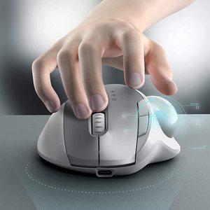 Wholesale Wireless Trackball Ergonomic <strong>Mouse</strong> 5 Buttons Wireless 2.4 GHz <strong>Mice</strong> for Office Drawing Computer Accessories - Product Image 2