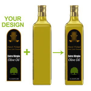 Custom 100ml 250ml 500ml 750ml <strong>1L</strong> Round Square Glass Olive Oil Container Dark Green Clear Amber Bottle with Cap Nozzle - Product Image 3