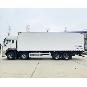 Howo 8x4 30ton Heavy Duty Refrigerated Box Freezer Truck Used in Asia and Africa