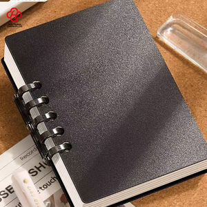 Cuadernos encuadernados en espiral para estudiantes de tamaño A7 con cubierta duradera de PU Material de papel de bolsillo de índice recargable de hojas sueltas