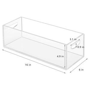 简单亚克力透明DVD/CD储物盒台式亚克力2包亚克力储物容器，用于小册子视频游戏盒 - Product Image 2