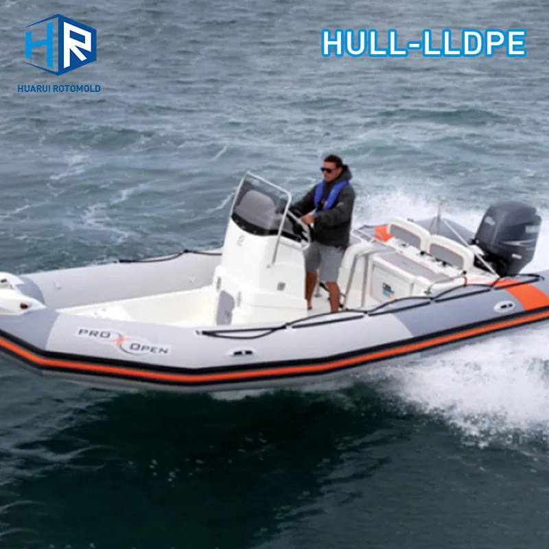 Rotomold barco personalizado de pesca de negocios yate familiar barato RIB LLDEP barco de aluminio gran oferta