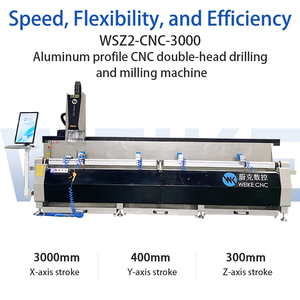 Weike <span class=keywords><strong>CNC</strong></span> 3000mm tự động 3 trục <span class=keywords><strong>CNC</strong></span> máy nhôm hồ sơ khoan máy phay cho cửa sổ và cửa - Product Image 6